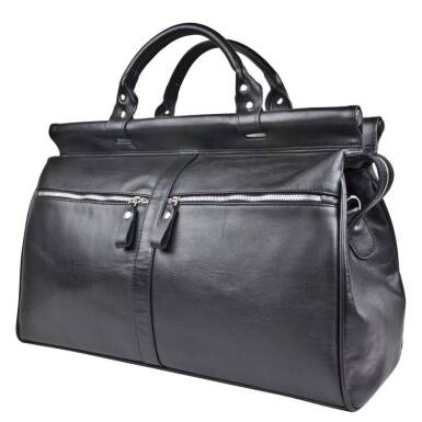 Кожаный саквояж Carlo Gattini Veano Premium black (арт. 4004-51)