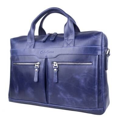 Деловая сумка Carlo Gattini Lugano Premium blue (арт. 1007-19)