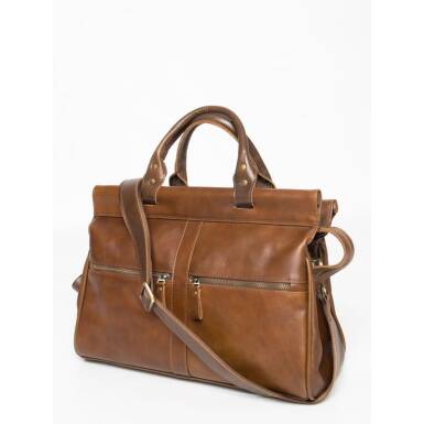 Кожаный саквояж Carlo Gattini Monvalle Premium brown (арт. 4046-63)