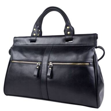 Кожаный саквояж Carlo Gattini Monvalle Premium black (арт. 4046-51)